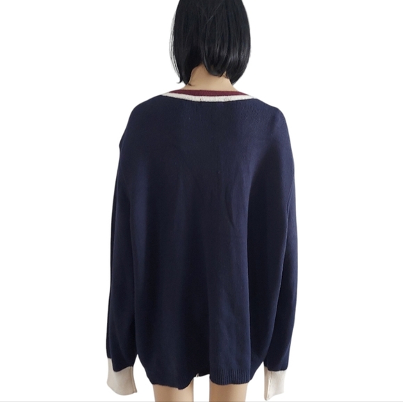 BNWT Joe fresh Navy and Cream Women's Knit Cardigan, plus size 3X - Picture 6 of 11